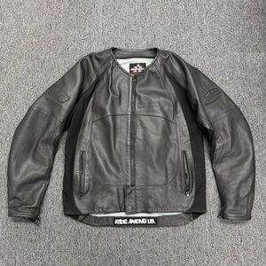Icon Motosports Leather Merc Jacket Women XXXXL Motorcycle Jacket Black